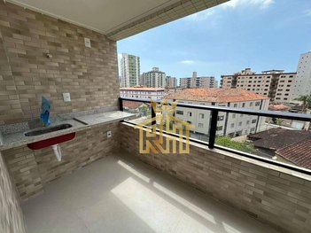 apartment em Rua São Benedito, Caiçara - Praia Grande - SP