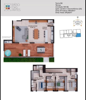 apartment em Rua da Pedra, Pedra Branca - Palhoça - SC
