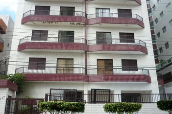 apartment em Rua Guimarães Rosa, Ocian - Praia Grande - SP