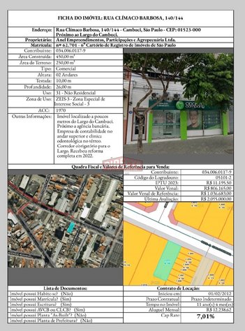 industrial em Climaco Barbosa, Cambuci - São Paulo - SP