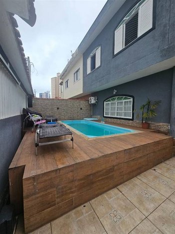 house em Rua Paula Ney, Ocian - Praia Grande - SP