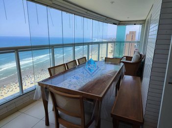 apartment em Avenida Presidente Kennedy, Guilhermina - Praia Grande - SP