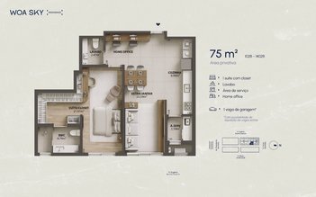 apartment em Eugênio Raulino Koerich, Campinas - São José - SC