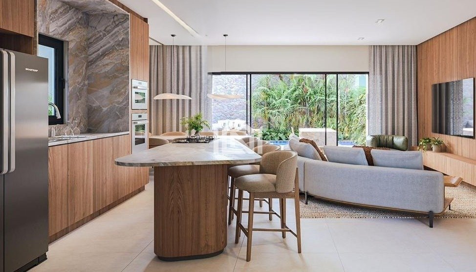 casa a venda no condominio enlevo elegance salas de estar jantar e cozinha americana