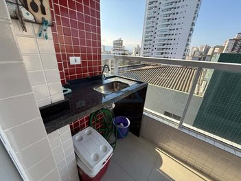 apartment em Avenida Juscelino Kubitschek de Oliveira, Caiçara - Praia Grande - SP