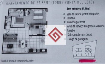 apartment em Rua Uruguai, Parque das Nações - Santo André - SP