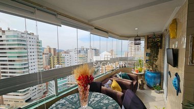 apartment em Rua Colômbia, Guilhermina - Praia Grande - SP