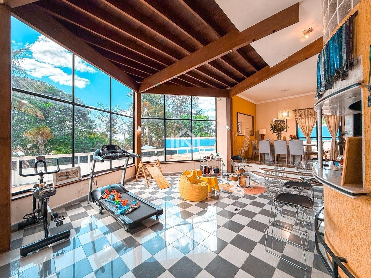 casa para venda ou locacao no condominio granja viana ii - sala de estar