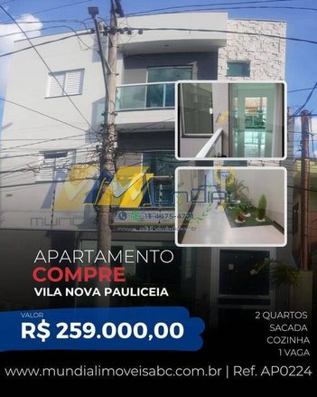 apartment em Rua Divina Pastora, Vila Nova Pauliceia - São Paulo - SP