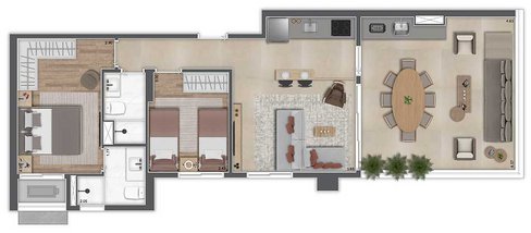 apartment em Rua São Sebastião, Santo Amaro - São Paulo - SP