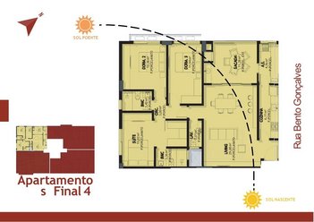 apartment em Bento Gonçalves, Nossa Senhora das Dores - Santa Maria - RS