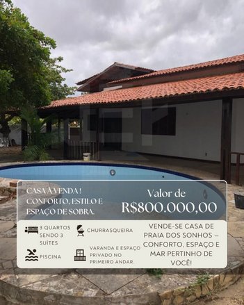 house em Avenida Beira Lago, Paracuru - Paracuru - CE