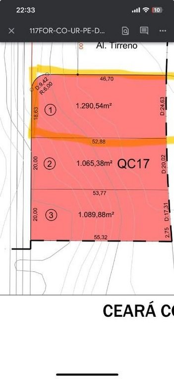 land_lot em Avenida Atlântica, Cidade Alpha - Eusébio - CE