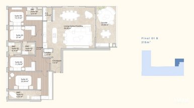 apartment em Avenida Tom Traugott Wildi, Praia Brava - Florianópolis - SC