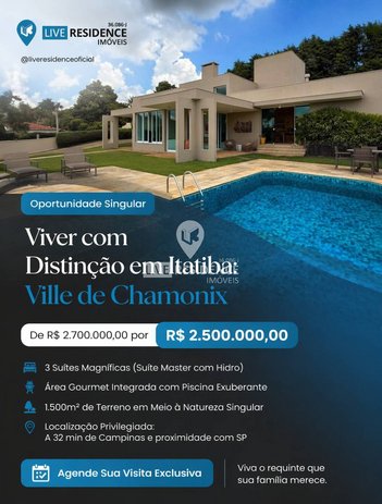 house em Alameda das Castanheiras, Ville Chamonix - Itatiba - SP
