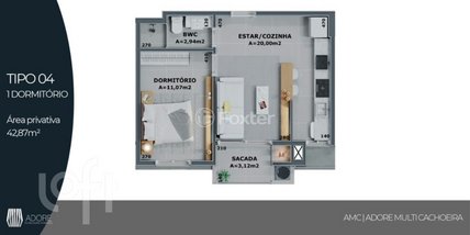 apartment em Rua Leonel Pereira, Cachoeira do Bom Jesus - Florianópolis - SC
