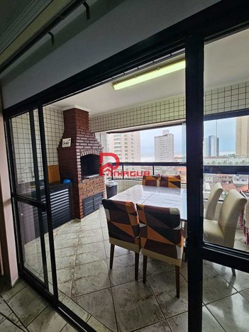 apartment em Rua Nove de Julho, Mirim - Praia Grande - SP