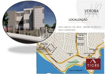 apartment em Rua Carlos Sá, Jardim Atlântico - Belo Horizonte - MG