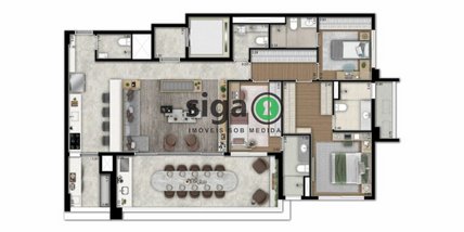 apartment em Rua Furnas, Brooklin Paulista - São Paulo - SP