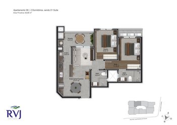 apartment em Lauro Linhares, Trindade - Florianópolis - SC
