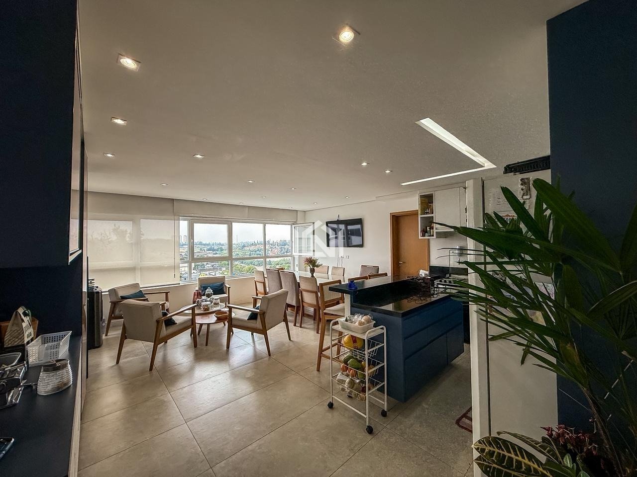 cobertura a venda no condominio costa do marfim - salas de estar e jantar