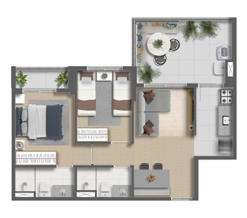 apartment em Avenida Santa Catarina, Vila Mascote - São Paulo - SP