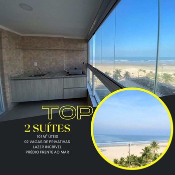 apartment em Avenida Presidente Castelo Branco, Guilhermina - Praia Grande - SP