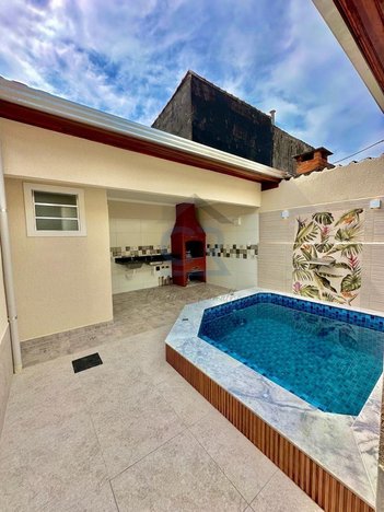 house em Rua Maria Beltrame Borloni, Caiçara - Praia Grande - SP