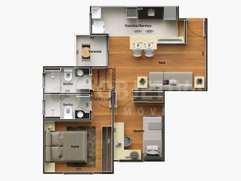 apartment em Avenida Sul Americana, Shopping Park - Uberlândia - MG