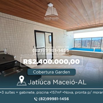 apartment em Rua Professora Edith Brandão Nogueira, Jatiúca - Maceió - AL