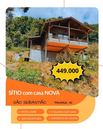 agricultural em Estrada Morro do Cipó, São Sebastião - Palhoça - SC