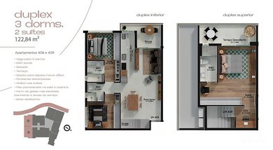 apartment em Natalicia Pereira, João Paulo - Florianópolis - SC