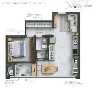 apartment em Avenida Doutor Eduardo Cury, Jardim das Colinas - São José dos Campos - SP