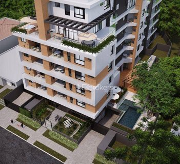 apartment em Rua Myltho Anselmo da Silva, Mercês - Curitiba - PR