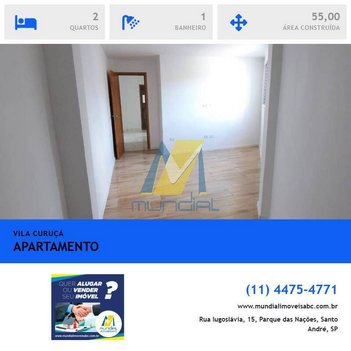 apartment em Rua Apa, Vila Curuçá - Santo André - SP
