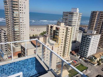 apartment em Rua Doutor Júlio de Mesquita Filho, Aviação - Praia Grande - SP