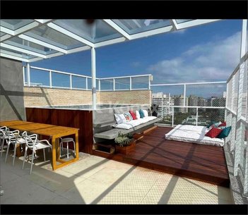 apartment em Avenida de São Lourenço, Riviera - Bertioga - SP
