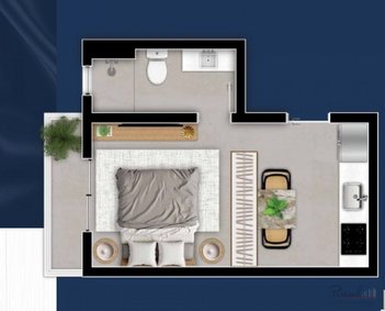 apartment em Travessa Antenor Cardoso da Silva, Trindade - Florianópolis - SC