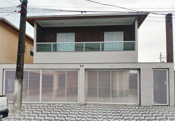 house em Rua Bernardo Guimarães, Ribeirópolis - Praia Grande - SP