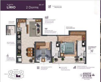 apartment em Avenida Cidade Jardim, Jardim Satélite - São José dos Campos - SP