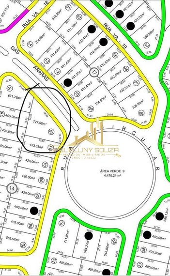 land_lot em Rua Circular, Condomínio Vale das Araras - Rio Verde - GO