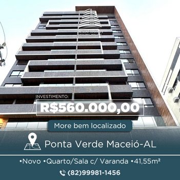apartment em Rua Deputado José Lages, Ponta Verde - Maceió - AL