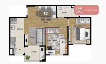 apartment em Avenida Juvenal Arantes, Jardim Carolina - Jundiaí - SP