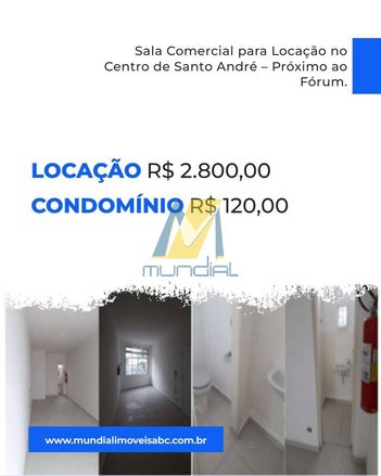 office em Rua Álvares de Azevedo, Centro - Santo André - SP