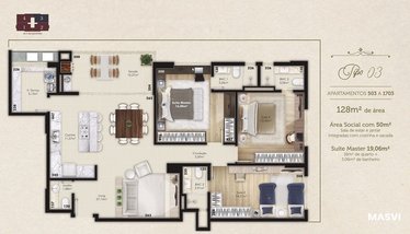 apartment em Rua Jomilda Camargo da Cunha, Kobrasol - São José - SC