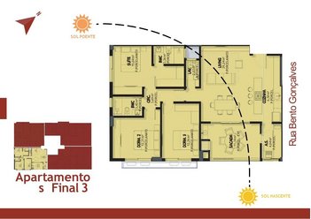 apartment em Bento Gonçalves, Nossa Senhora das Dores - Santa Maria - RS