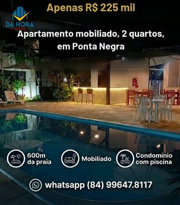 apartment em Rua Tilápia, Ponta Negra - Natal - RN
