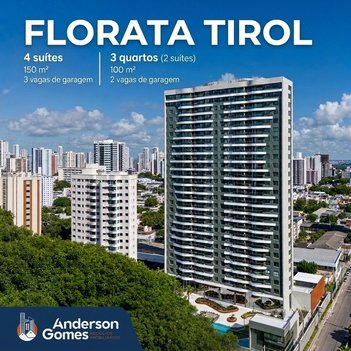 apartment em Rua Maria Auxiliadora, Tirol - Natal - RN