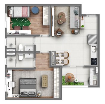 apartment em Rua Alteia, Jardim Ismênia - São José dos Campos - SP