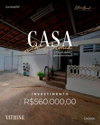 house em Rua Doutor Antenor Soares Gandra, Colônia - Jundiaí - SP